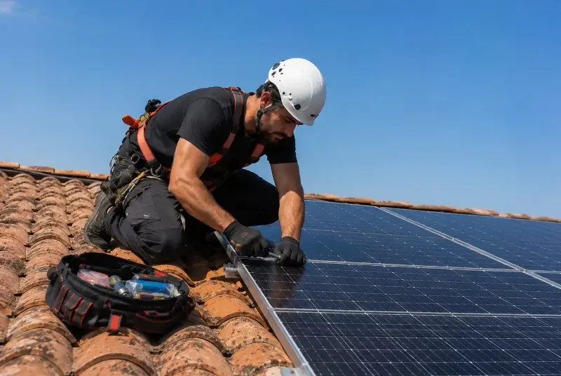 Maintenance et monitoring de panneaux solaires au Loroux