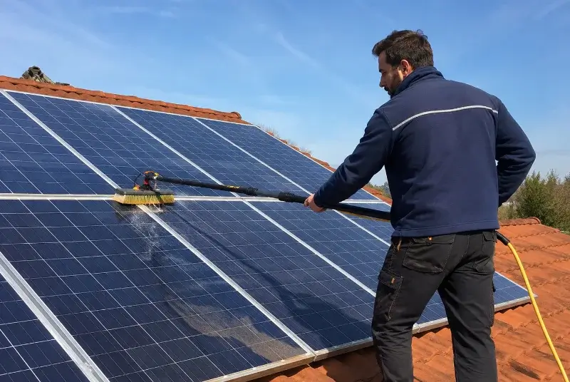 Nettoyage et entretien de panneaux solaires au Loroux