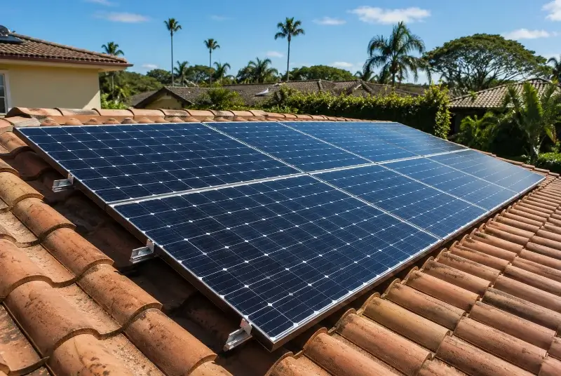 Installation de panneaux solaires au Loroux